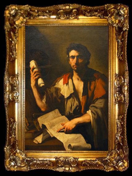 framed  Luca Giordano Ein Cynischer Philosoph, ta009-2